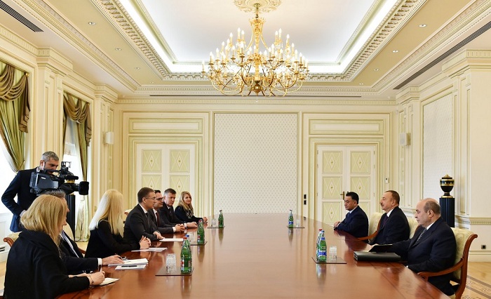 President Ilham Aliyev receives Serbian Interior Minister 